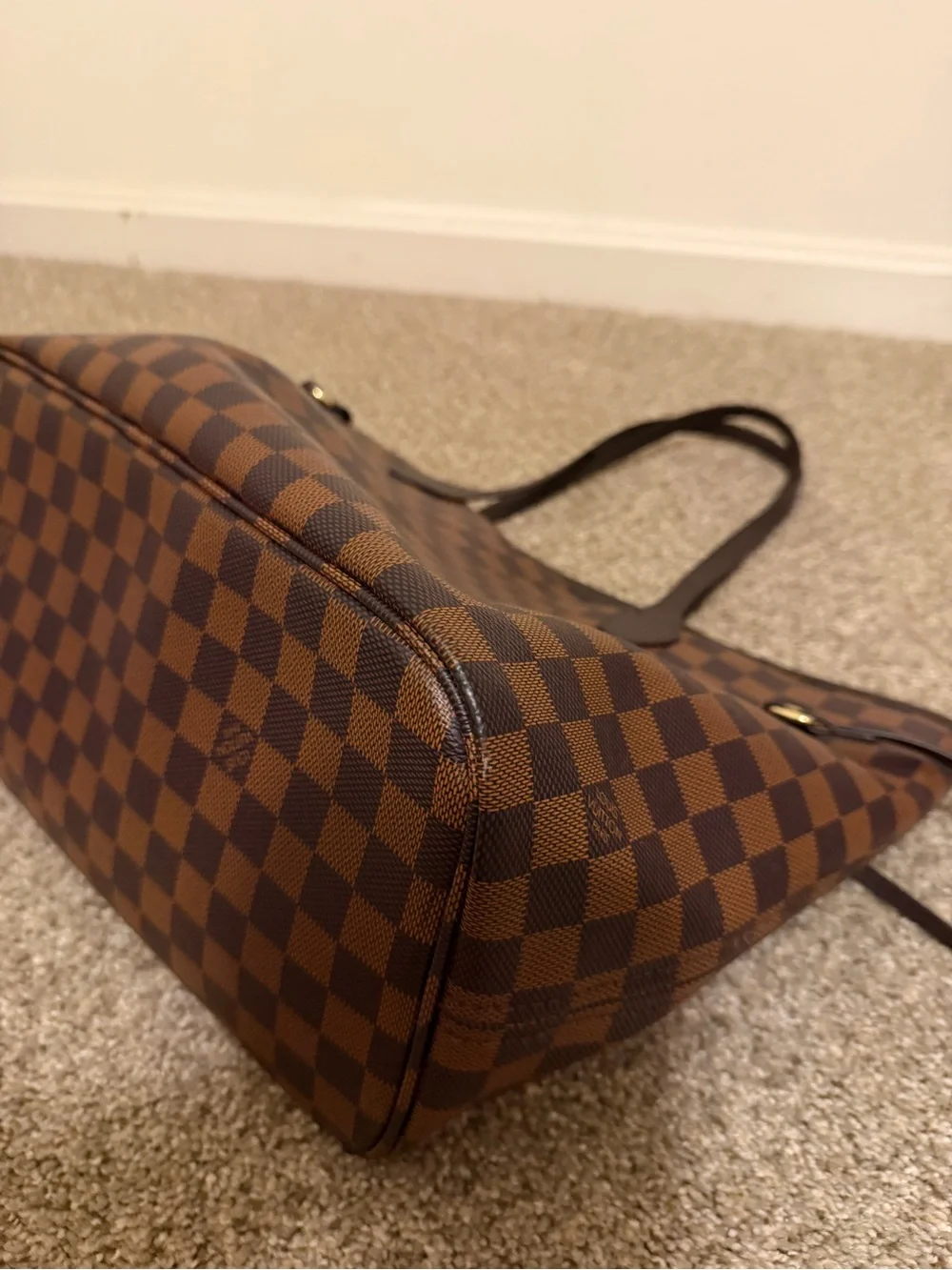 COPY- LV Brown Checkered Tote Handbag